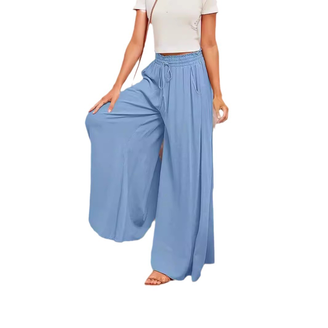 Women's Casual Wide-Leg Loose High-Waist Long Pants