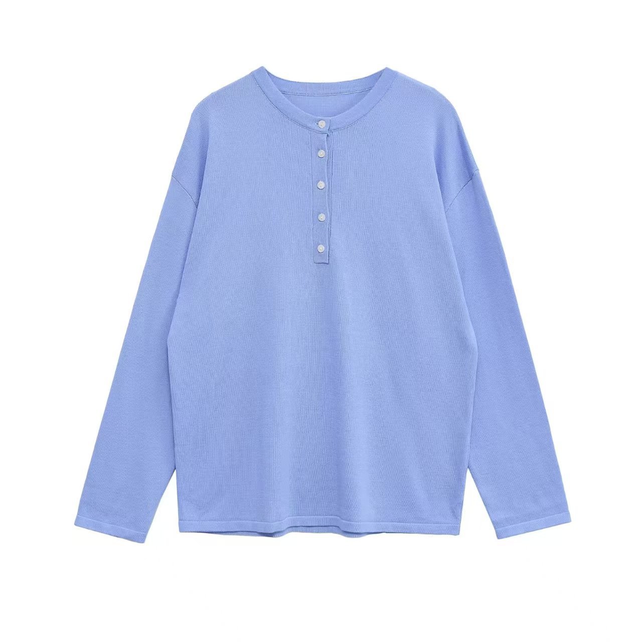 Women's Casual Button Knit Long Sleeve Sweater
