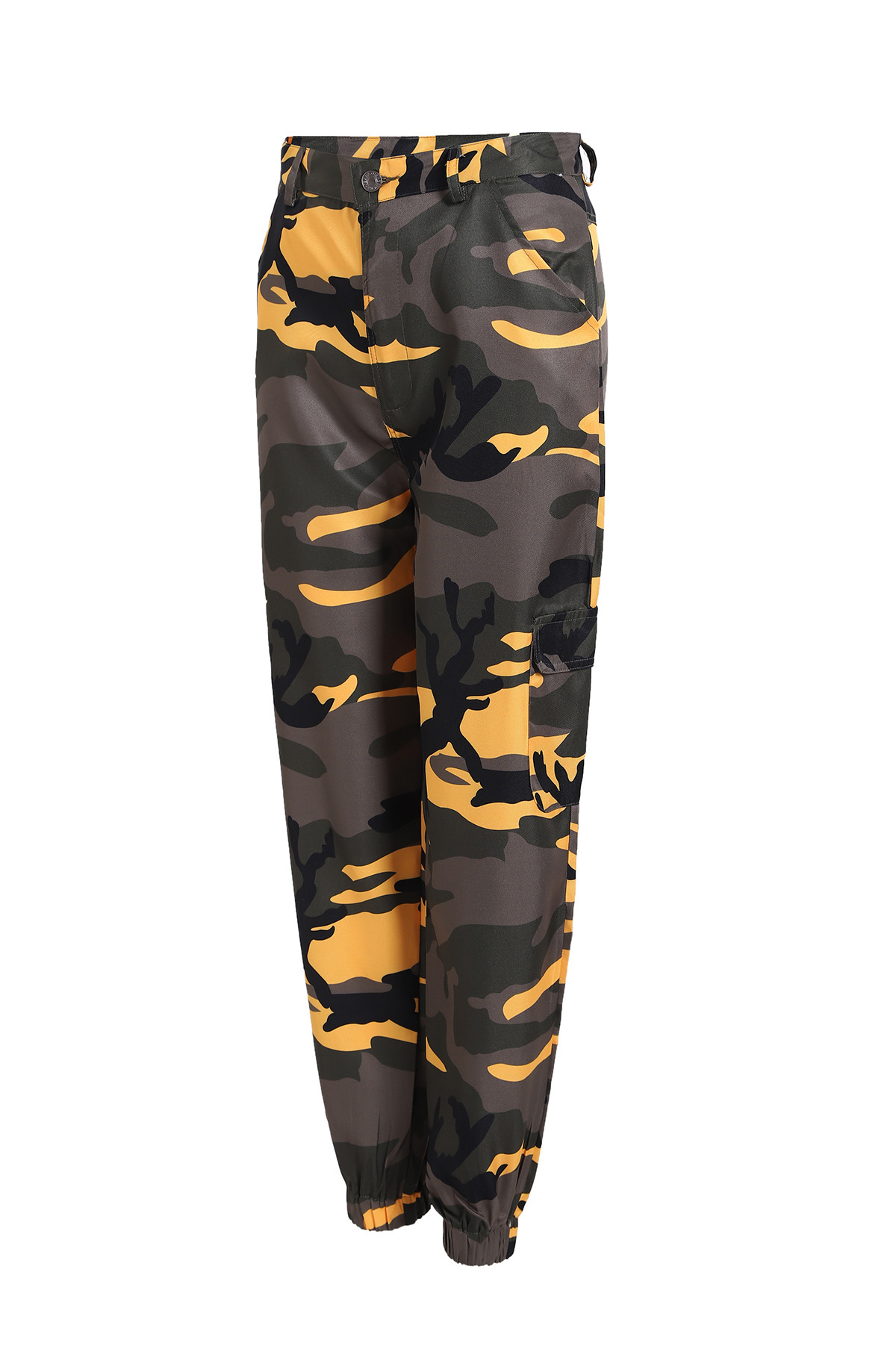 Camouflage Cargo Denim Harem Pants