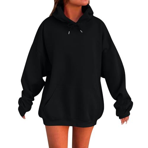 Women's Elegant Print Hoodie Long Sleeve Crew Neck