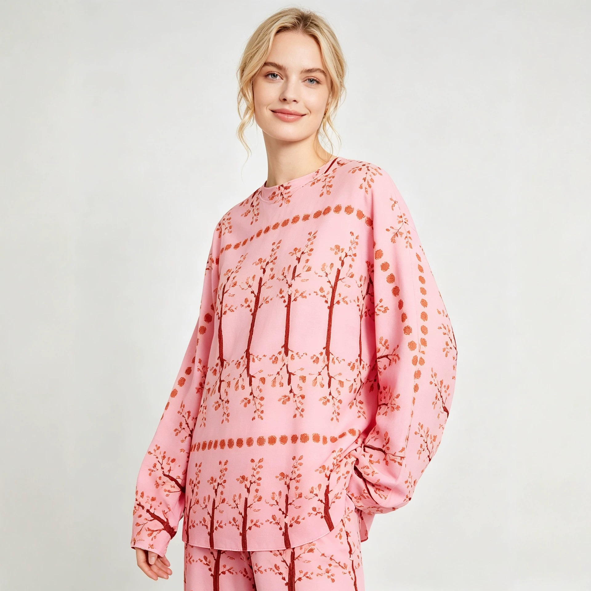 Women's Christmas 3D Print Crewneck Knit Sweater