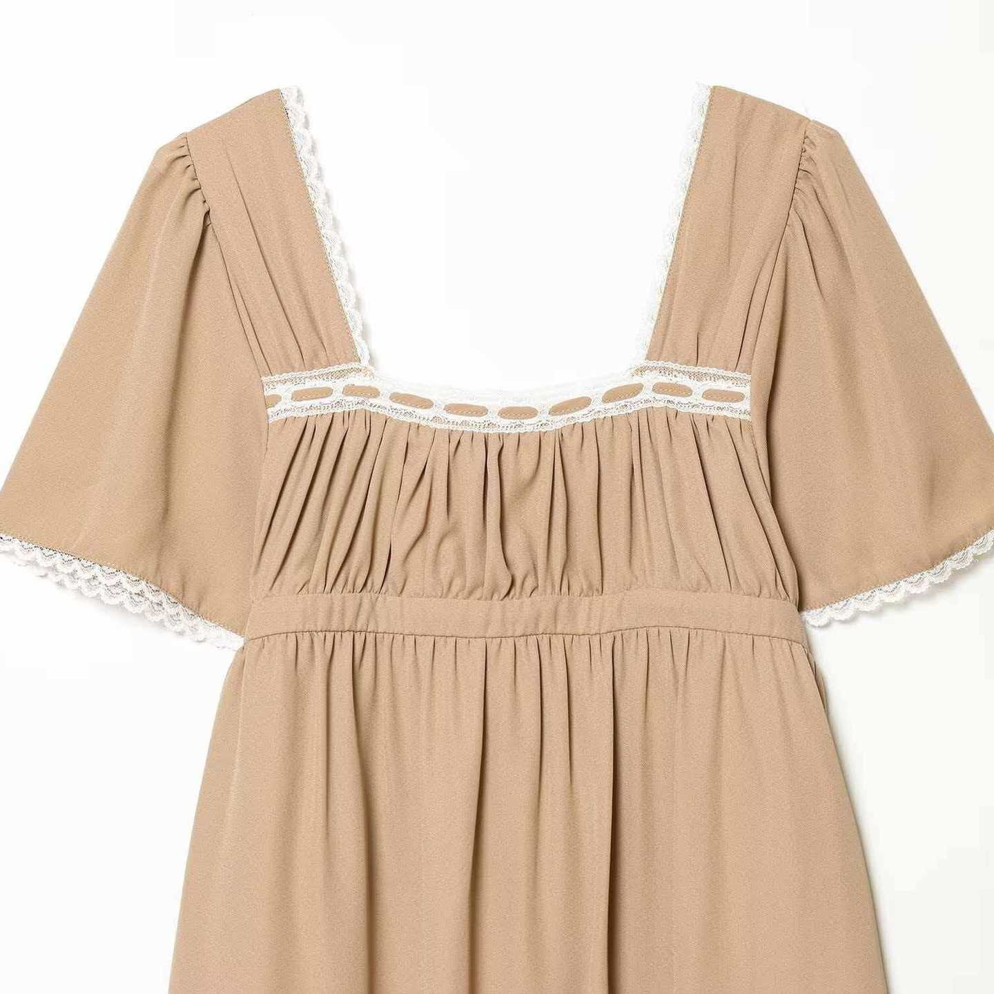 Women's Summer Lace Panel Slimming Dress