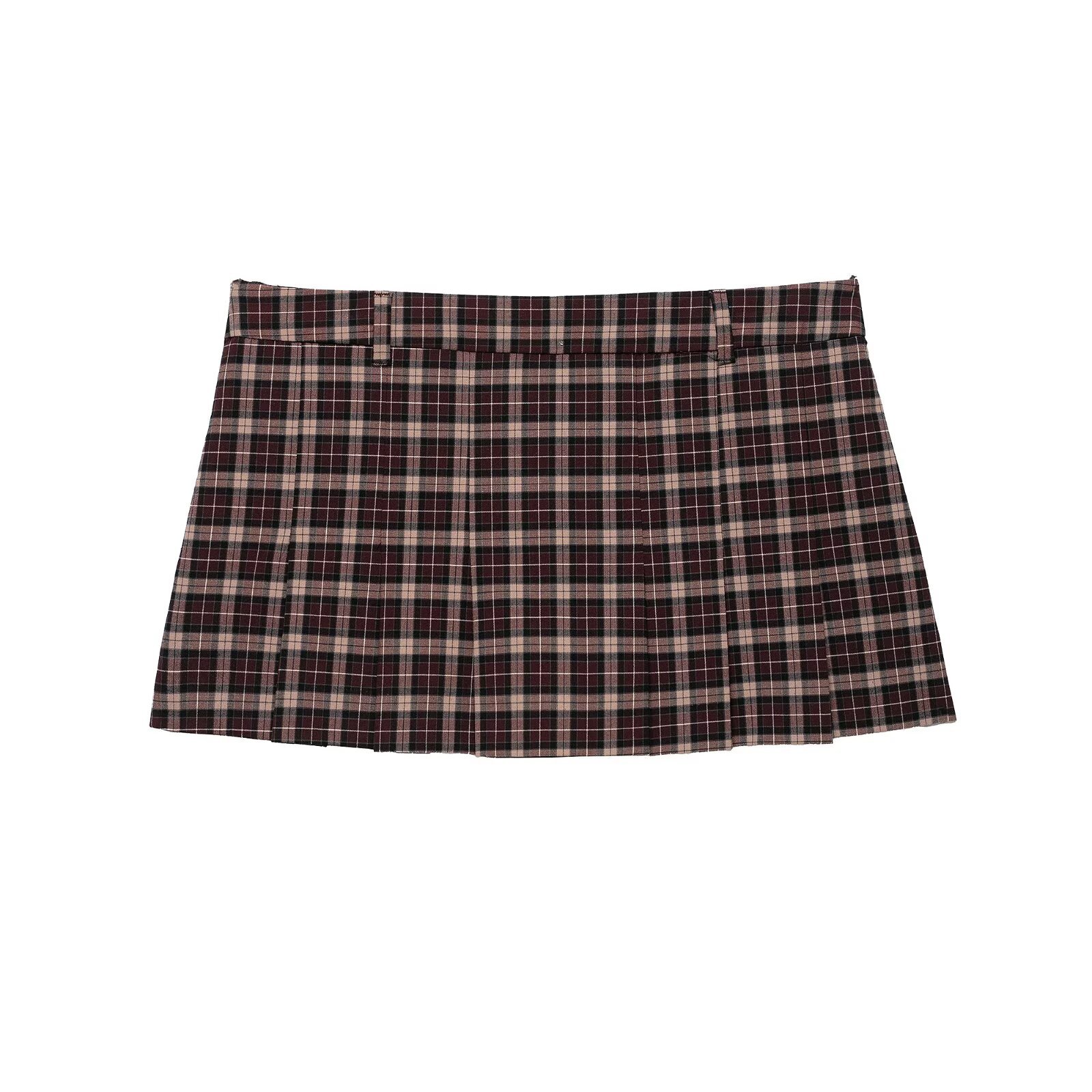 Women's Retro Plaid Jacket and Midi Skirt Set
