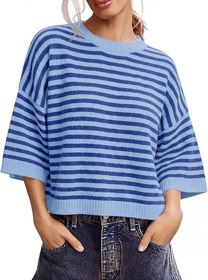 Custom Color-Block Striped Pullover Sweater