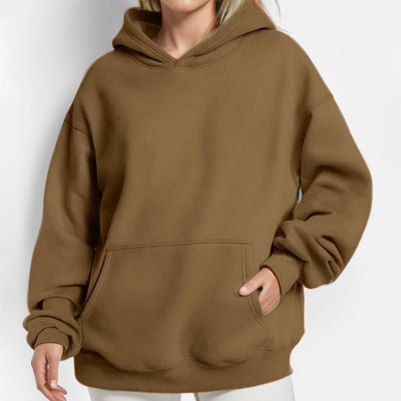 Women's Casual Loose Long-Sleeve Hooded Sweatshirt