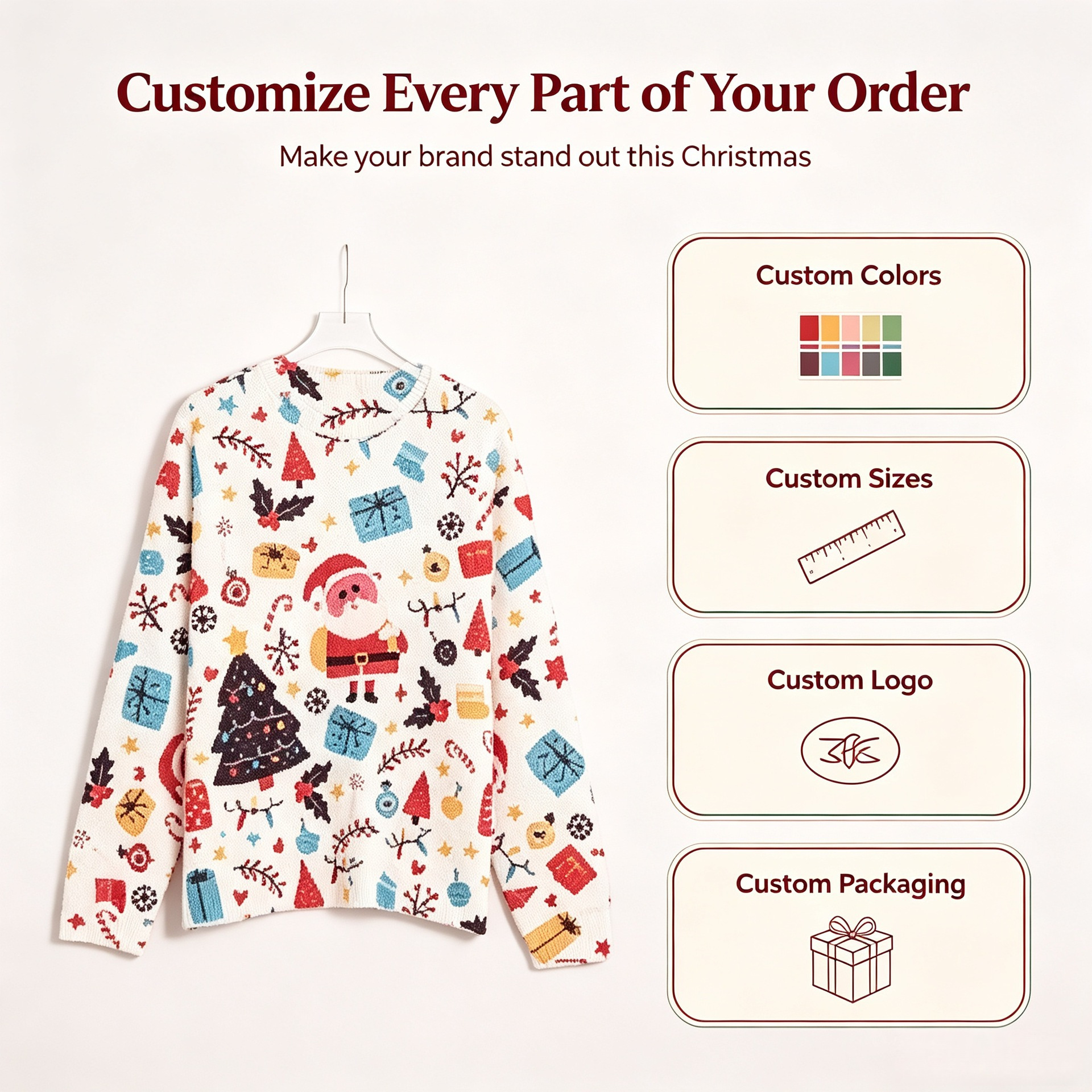 3D Print Christmas Sweater Women's Crewneck Long Sleeve Pullover