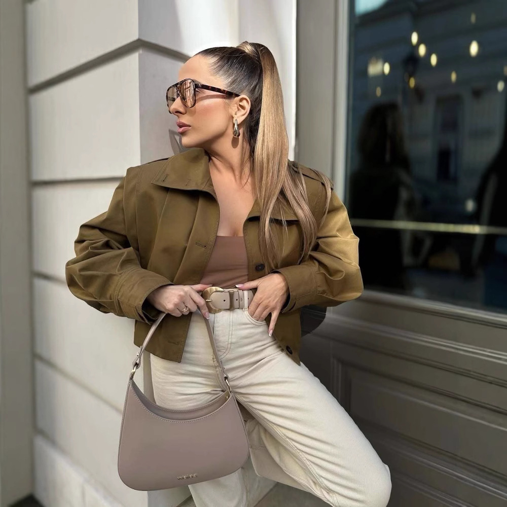 Women's Loose Casual Pleated Coat