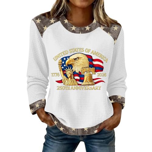 Women's Eagle Letter Print Crewneck Sweatshirt