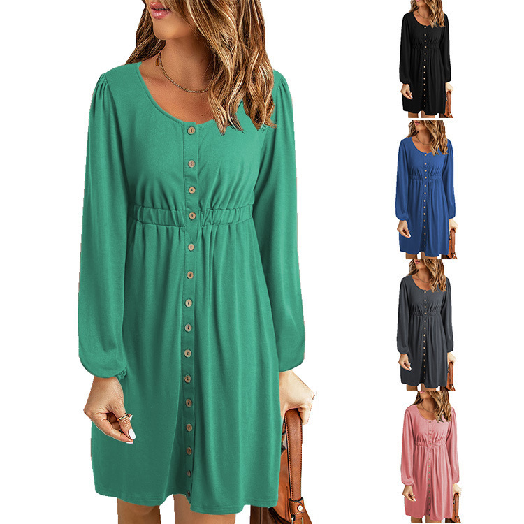 Women's Off-Shoulder Long-Sleeve Mini Dress with Waist Cinch