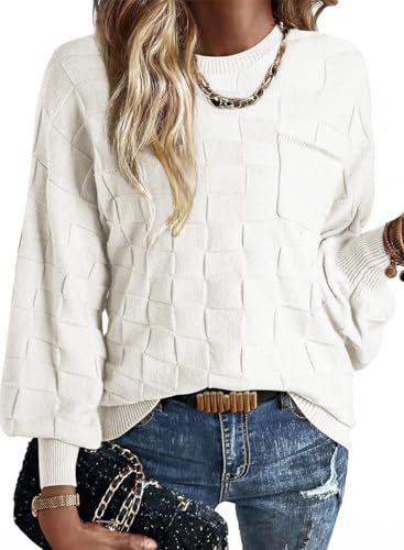 Women's Crewneck Long Sleeve Knit Sweater