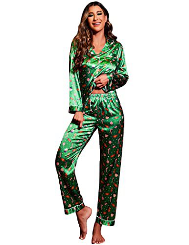 Women's Cuban Collar Starry Animal Boot Print Long Sleeve Shirt Set
