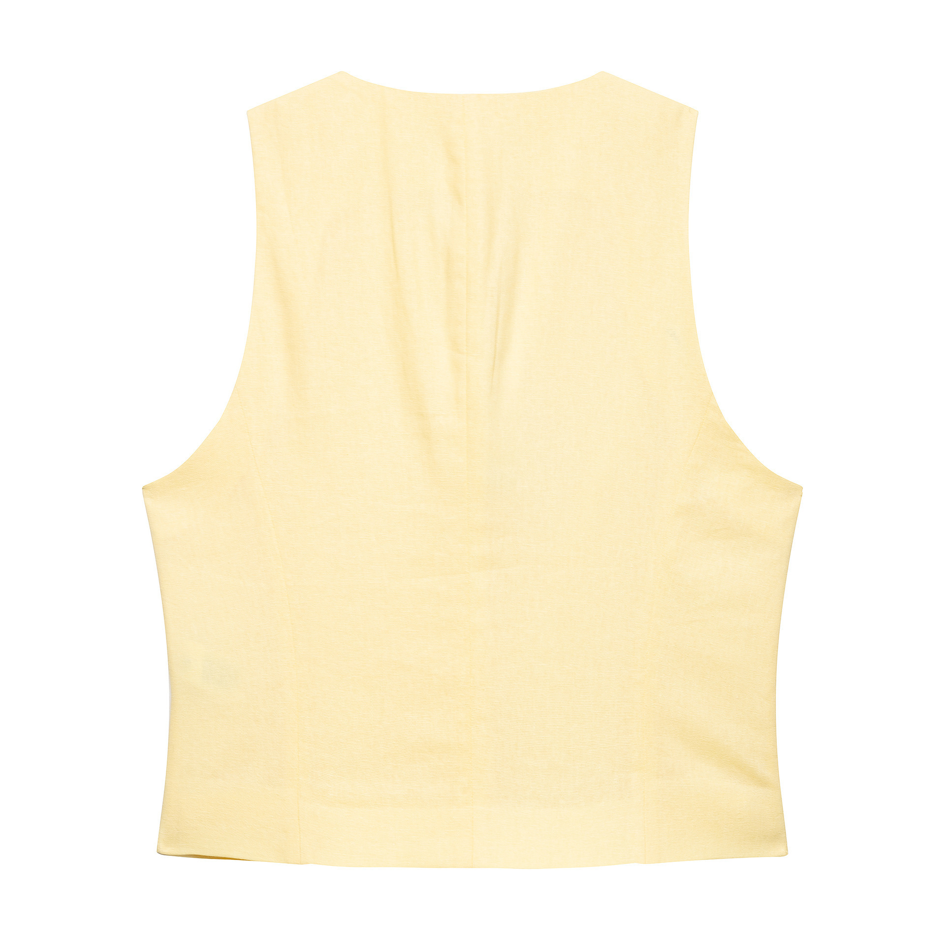 Women's Sleeveless Vest and Shorts Set Solid Color Polyester