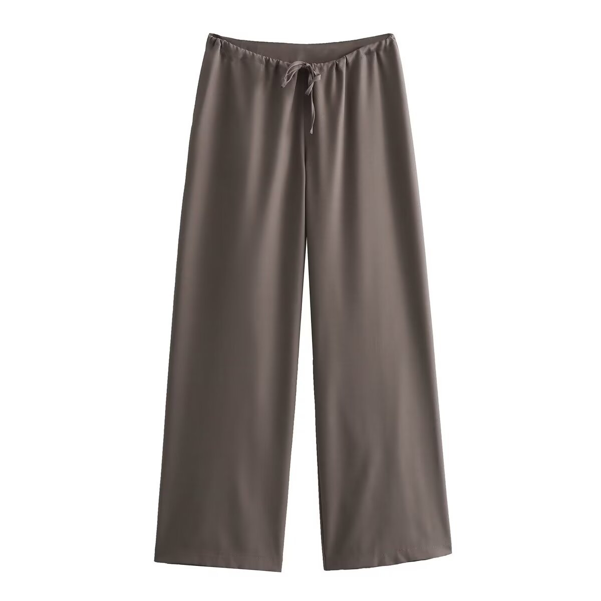 Women's Halter Neck Asymmetrical Top and Tie-Waist Pants Set