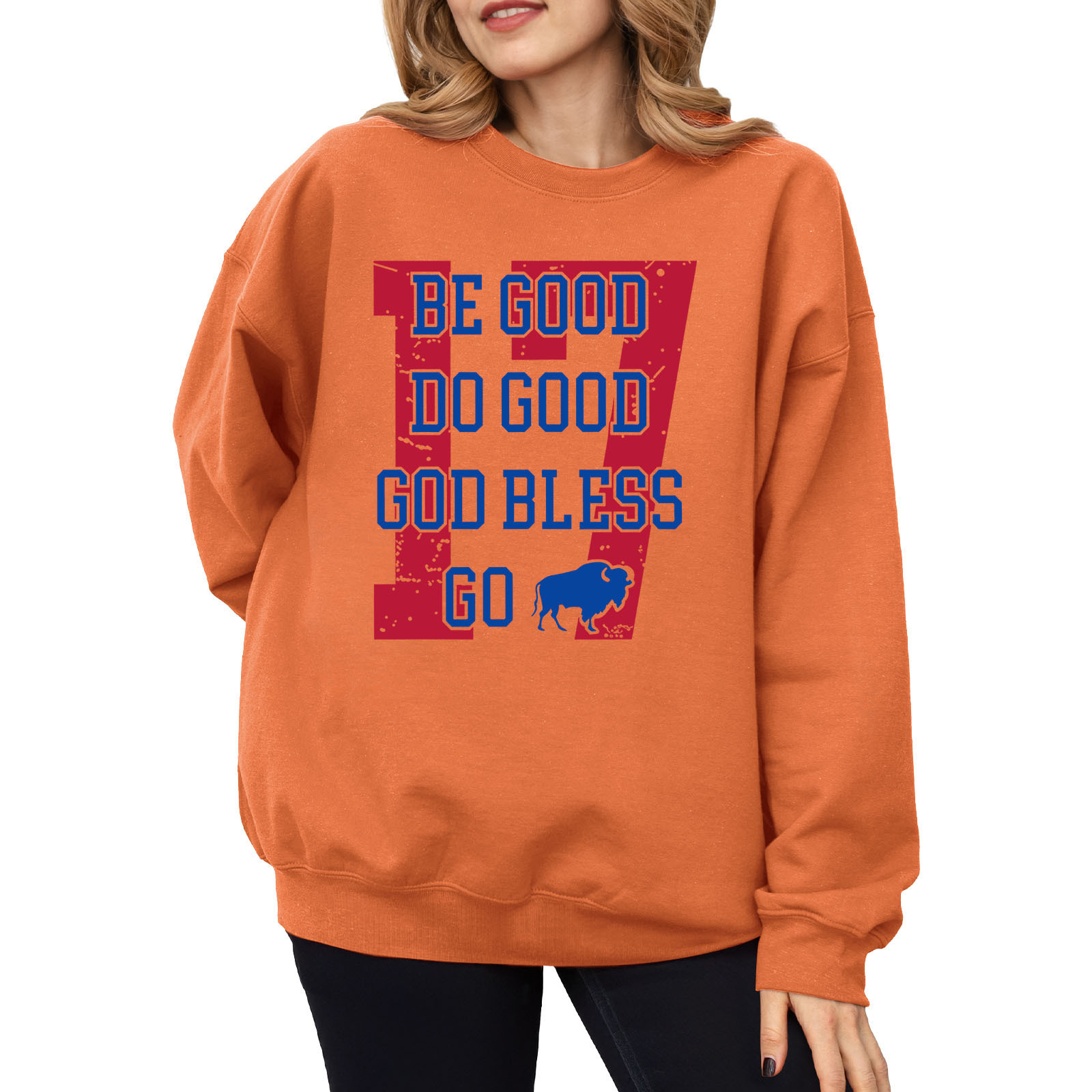 Women's Letter Print Crewneck Sweatshirt