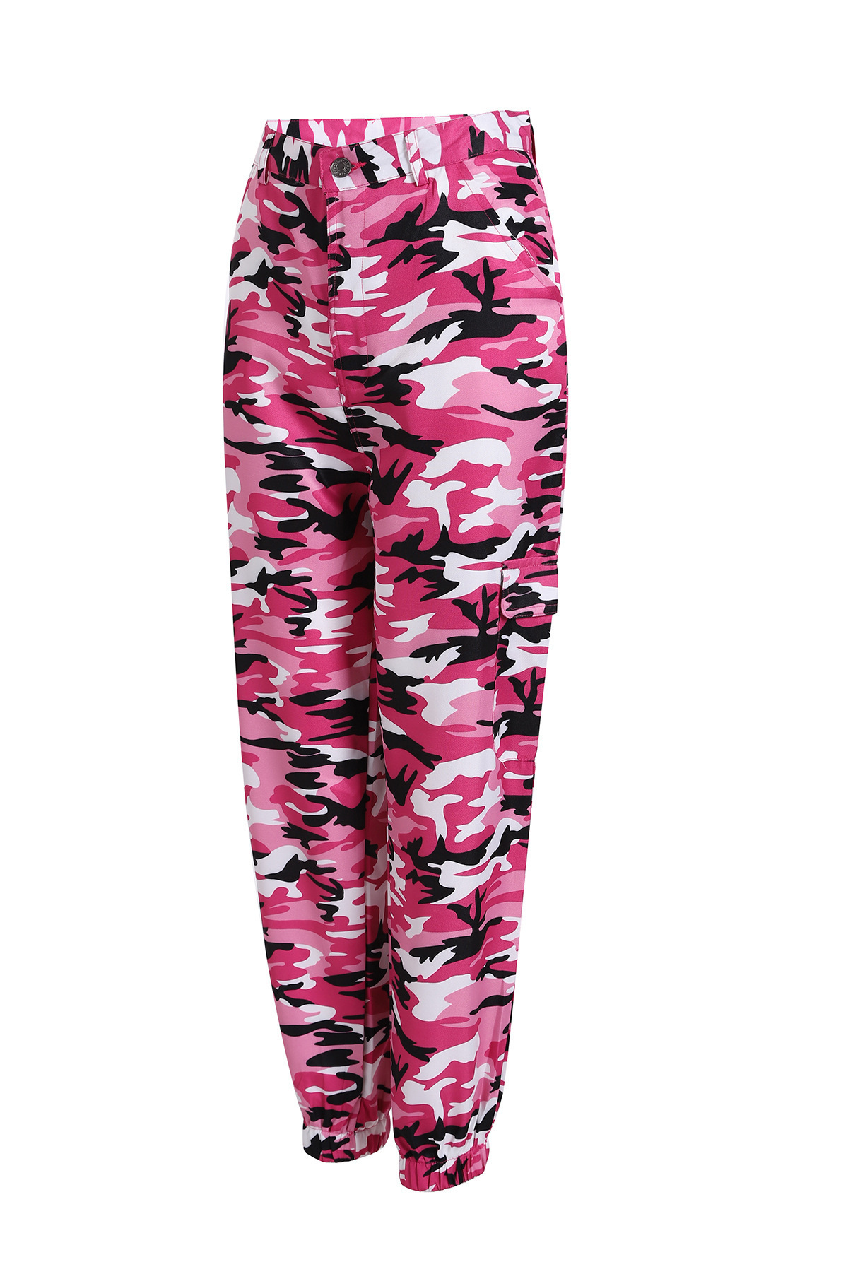 Camouflage Cargo Denim Harem Pants