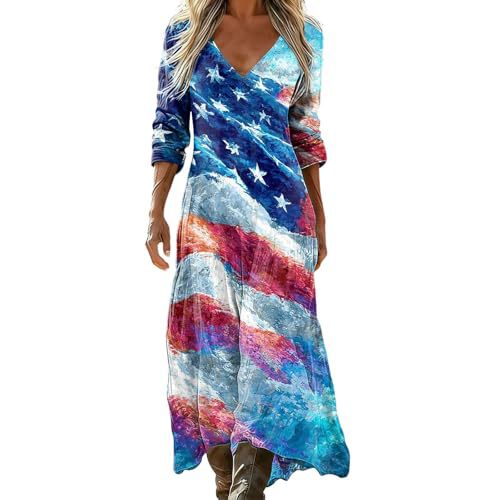 Women's Striped Floral Print Ruched Midi Dress