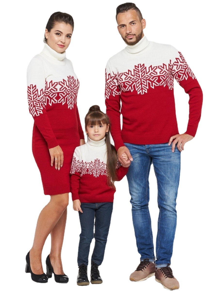 Christmas Fair Isle Sweater for Family Matching Pullover