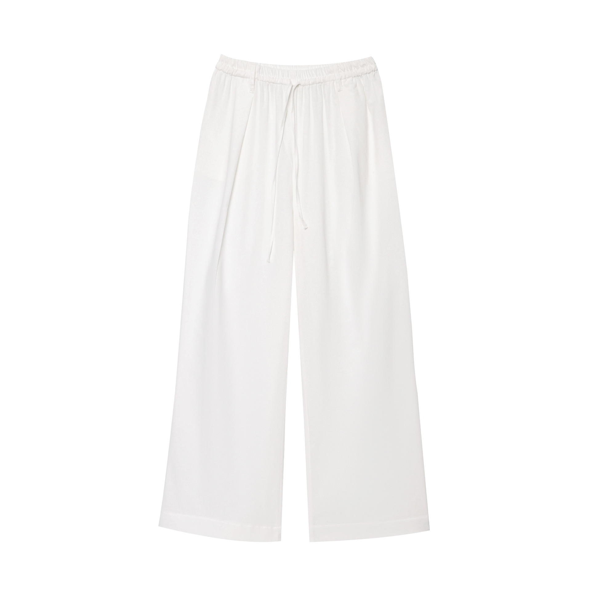 Asymmetric Kimono-Style Wide-Leg Pants Set