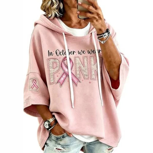 Women's Ribbon Letter Print Crewneck Sweatshirt