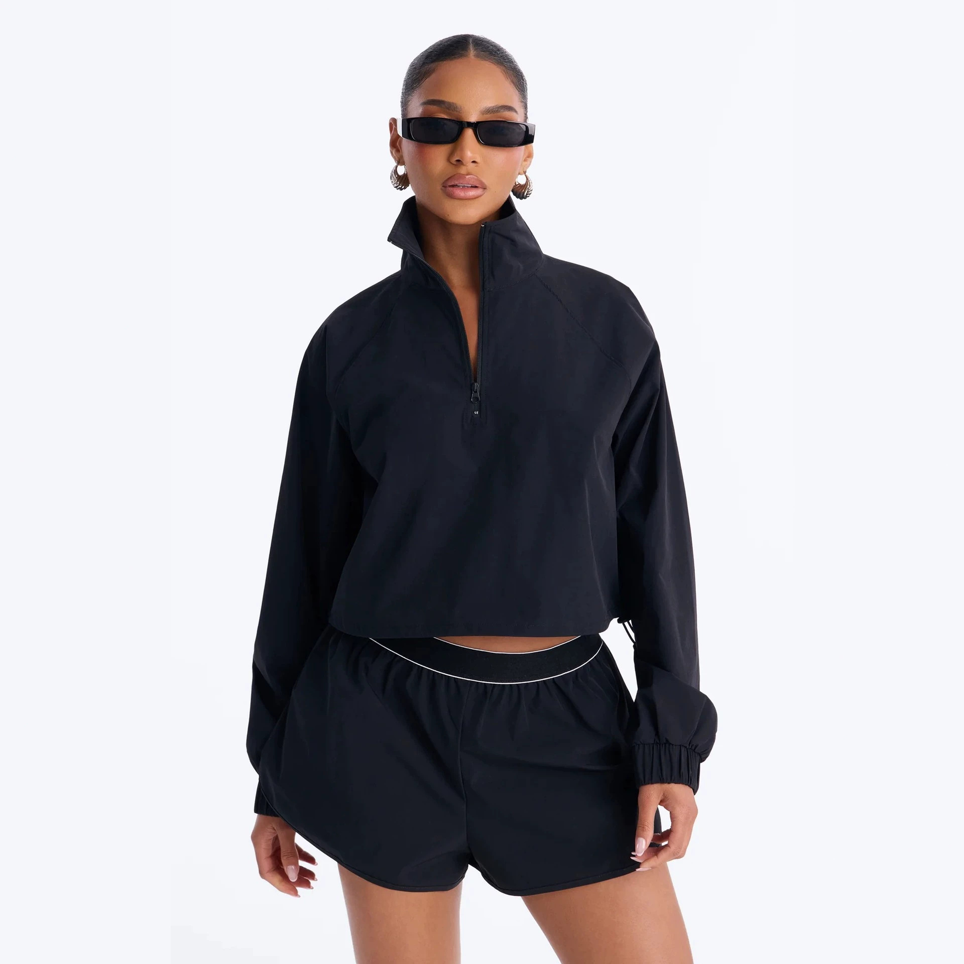 Women's Casual Pullover Top and Shorts Set