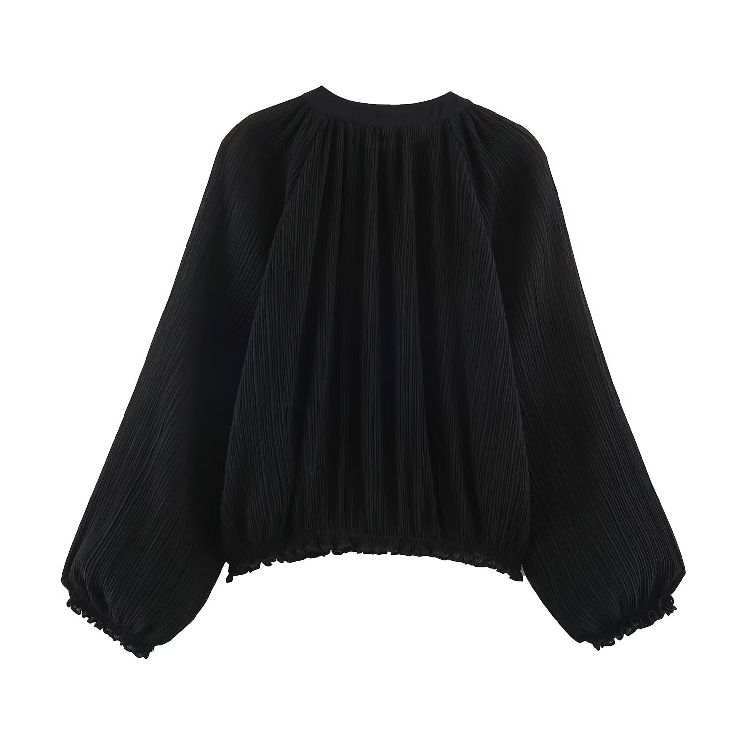 Women's Ruched Layered Decorative Coat
