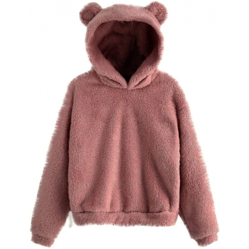 2023 New Fall/Winter Fleece Bunny Ear Hooded Warm Sweater Hoodie for AliExpress, eBay, Amazon Europe & America