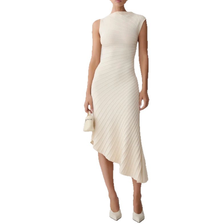 Sexy Sleeveless Slim-Fit Midi Knit Dress