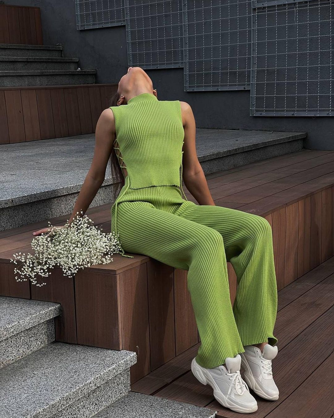 Sexy Knit Cami Top and Pants Set