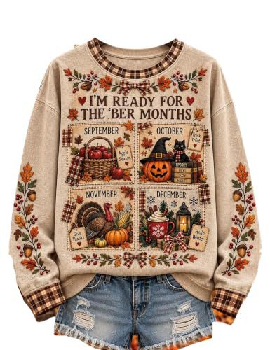 Evil Pumpkin Smiley Face Print Crewneck Long Sleeve Pullover Sweatshirt