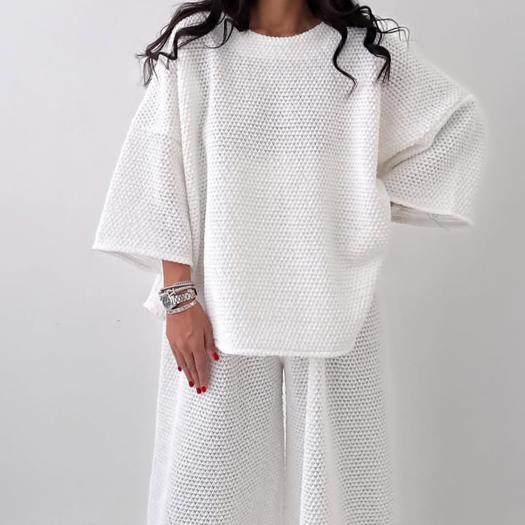 Women's Two-Piece T-Shirt and Pants Set Relaxed Loungewear