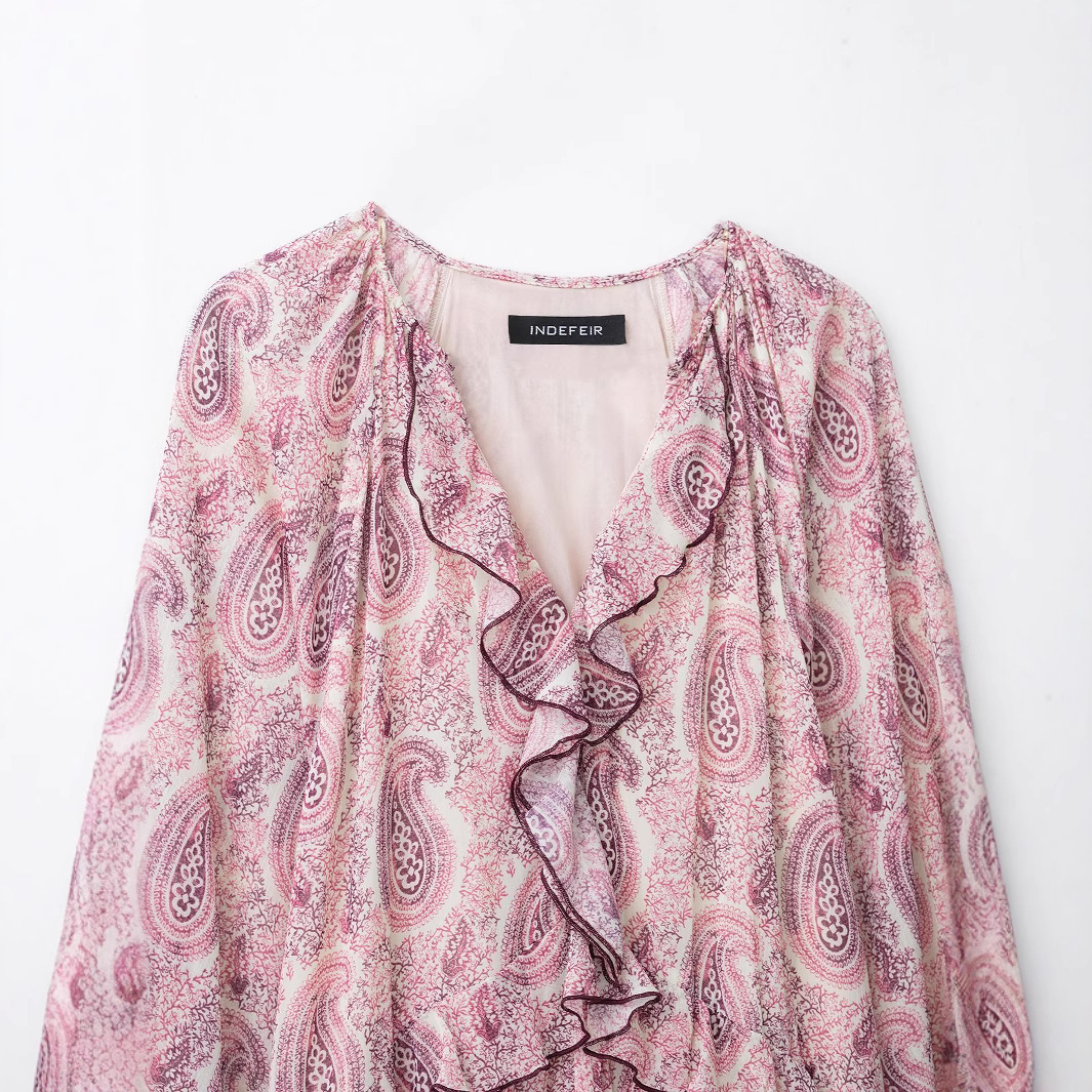 Women's Layered Print Sleeveless A-Line Dress