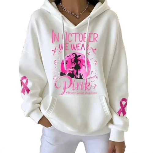 Women's Witch Letter Halloween Print Casual Sweatshirt