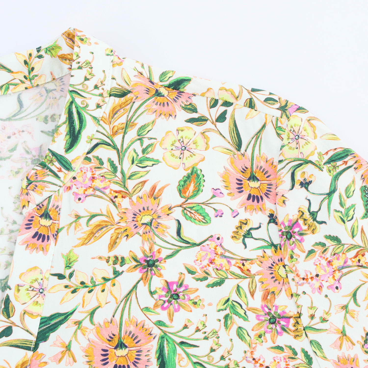 Women's Long Sleeve Printed Waist-Cinching A-Line Dress