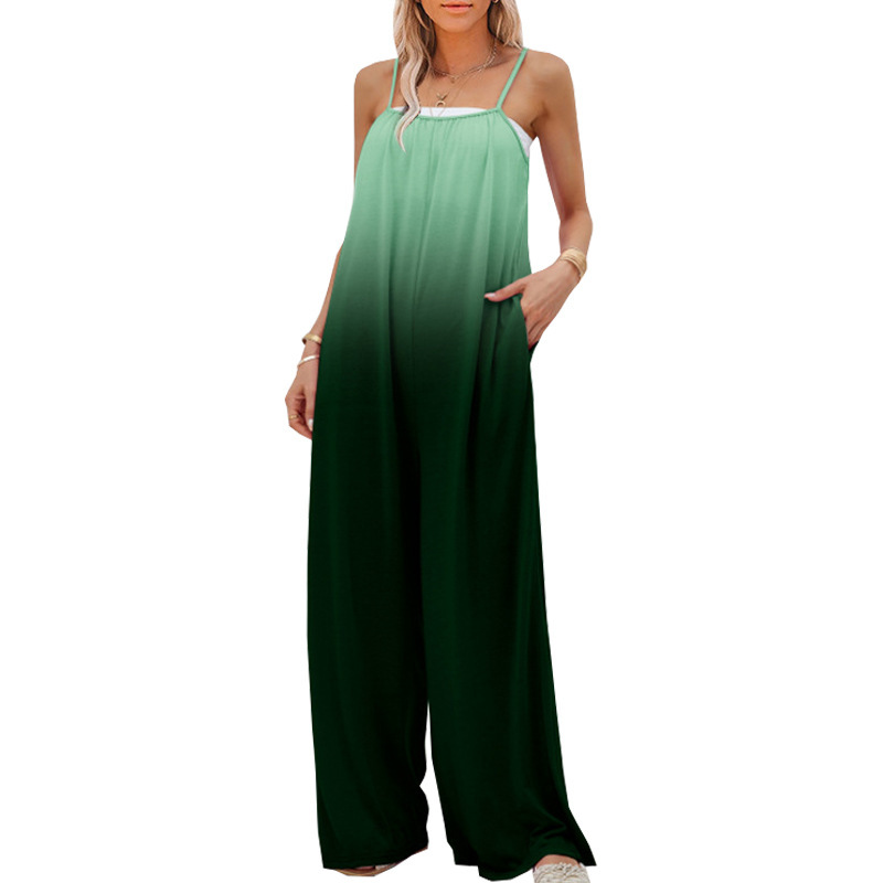 Women's Plus Size Sleeveless High Waist Wide Leg Jumpsuit