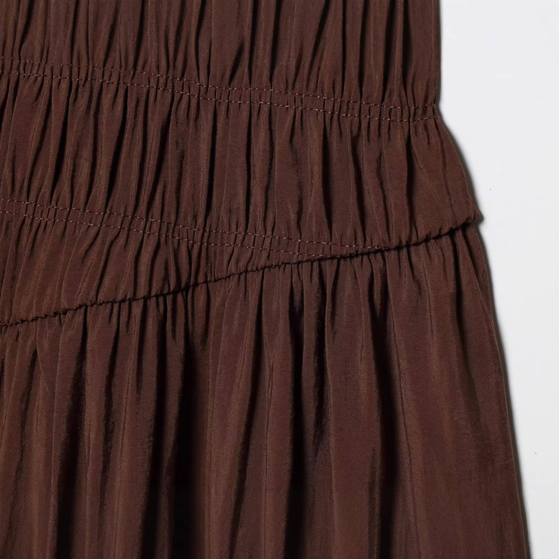 Elegant Puff Sleeveless Midi Dress