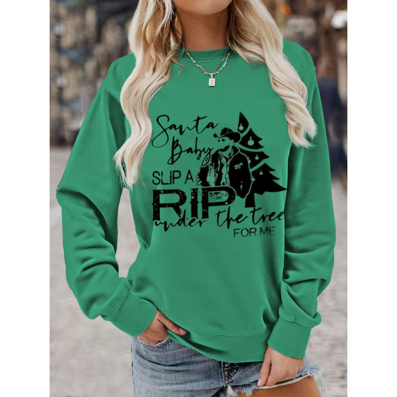 3D Print Crewneck Pullover Hoodie Women's Casual Sweatshirt