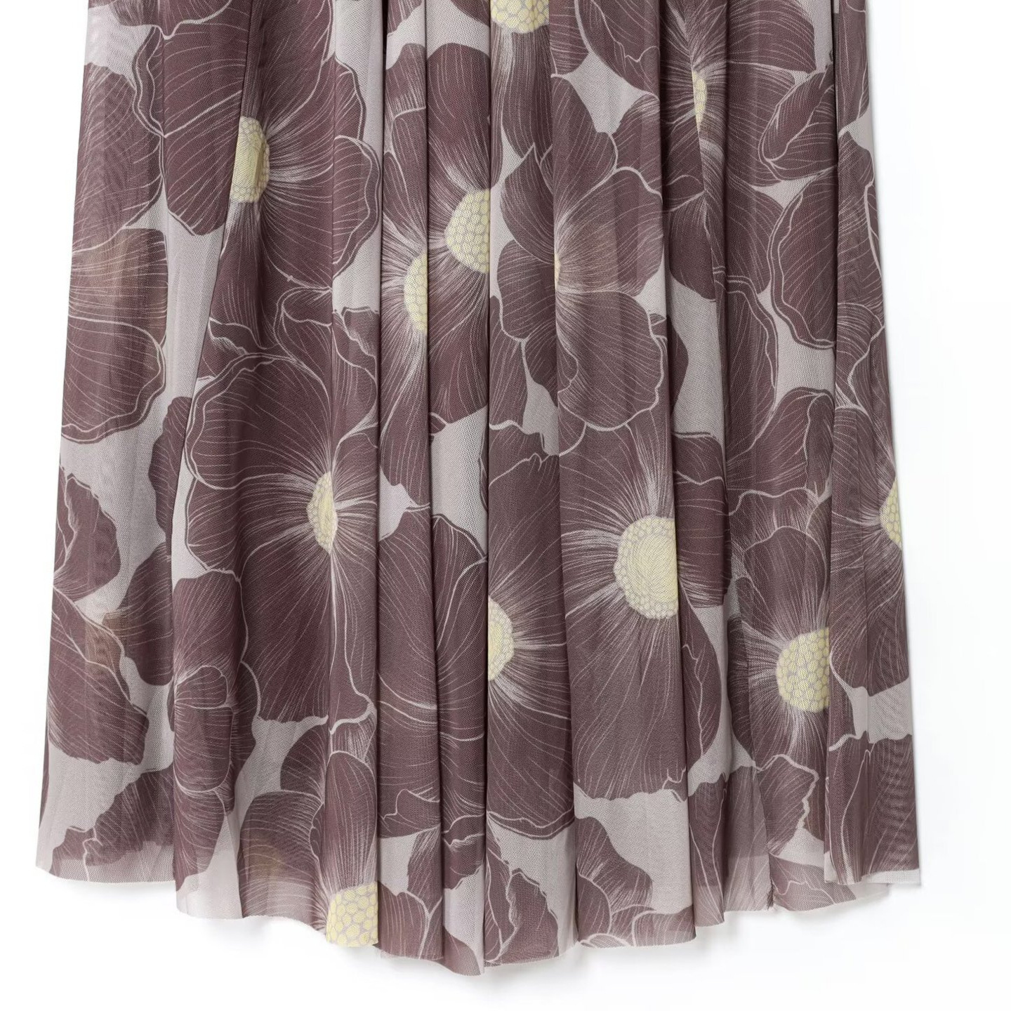 Women's Printed Cutout Mesh Long Dress