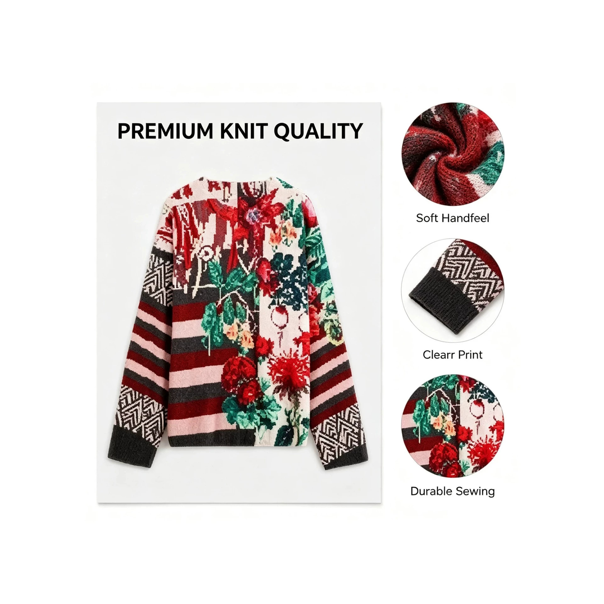 Christmas 3D Print Crewneck Pullover Sweater