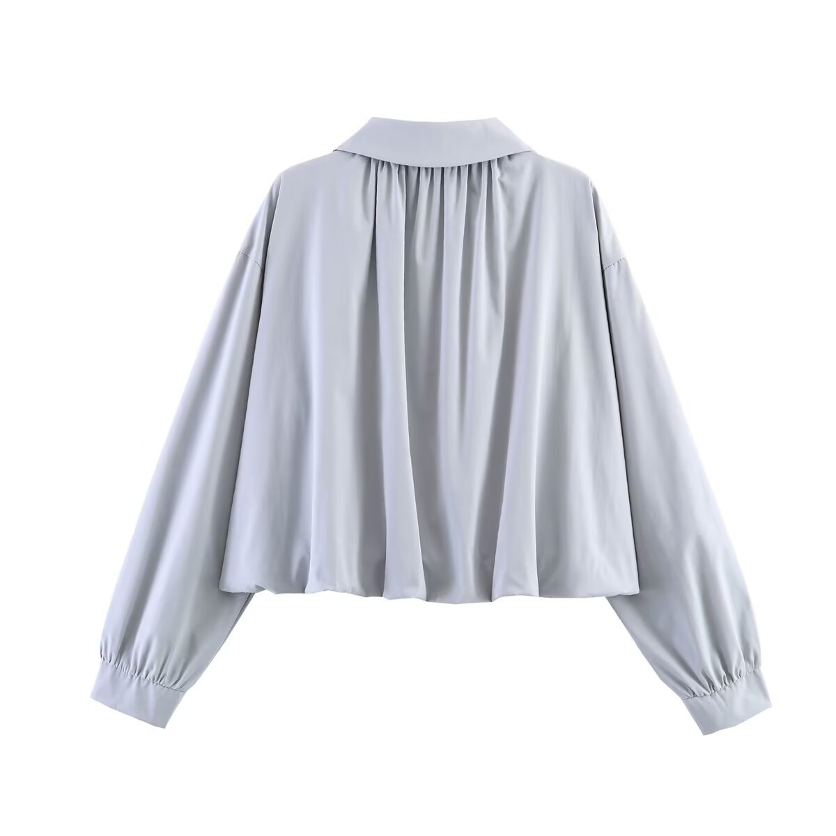 Women's Casual Long Sleeve Balloon Fit Bomber Jacket