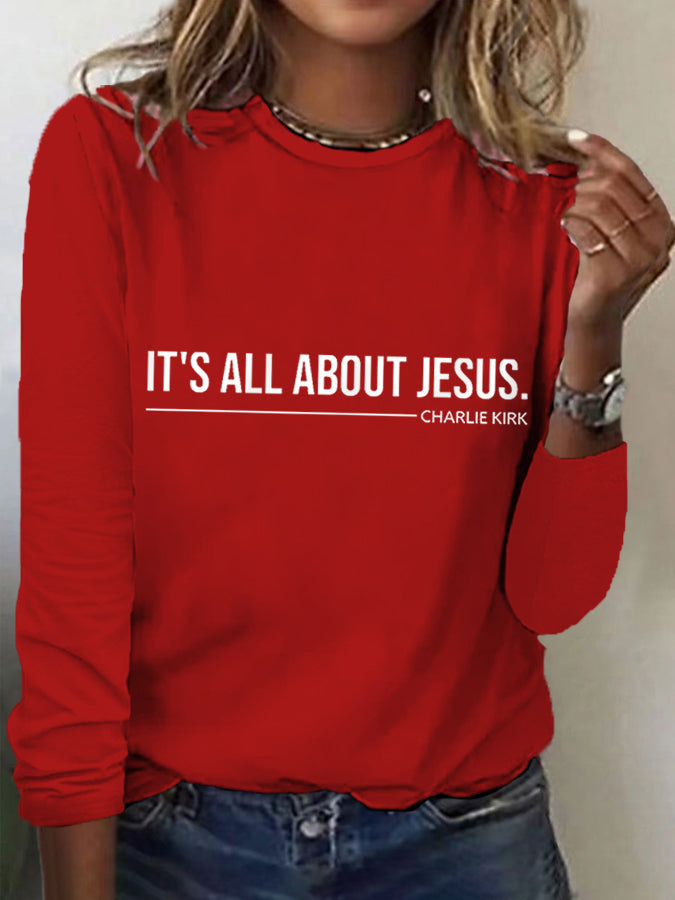 Women's Freedom American Print Crewneck Sweatshirt
