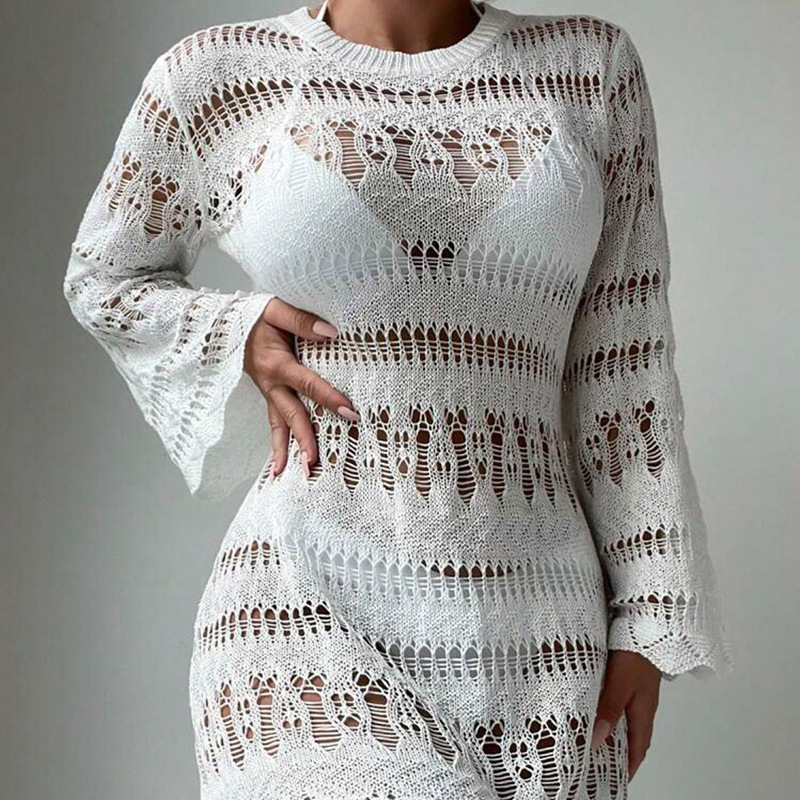 Women's Lightweight Open-Knit Slim-Fit Pullover Sweater