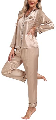 Women's Cuban Collar Long Sleeve Lounge Set