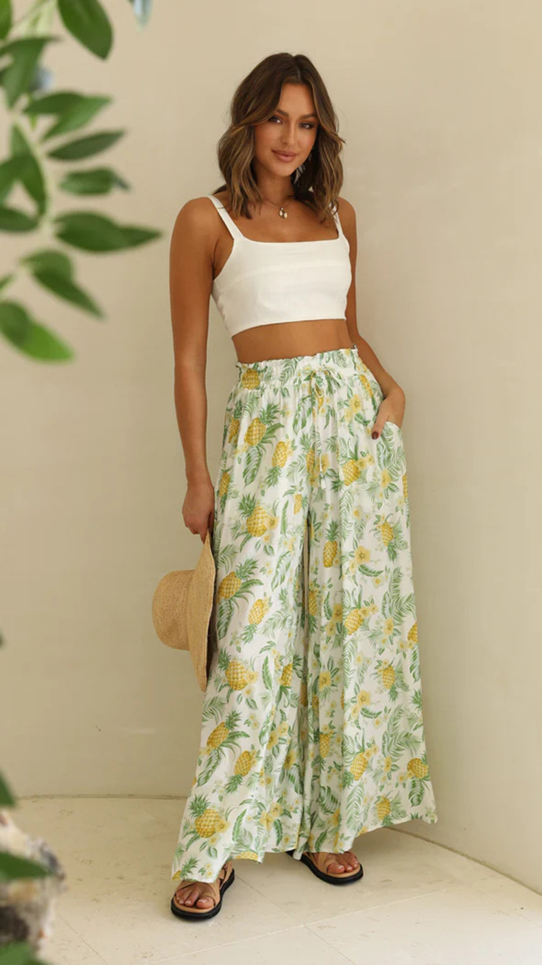 Women's Wide-Leg High-Waist Casual Pants