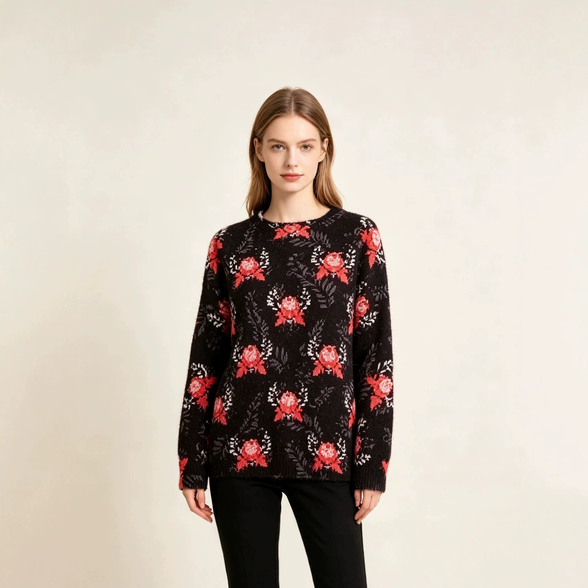 Christmas 3D Print Crewneck Pullover Sweater