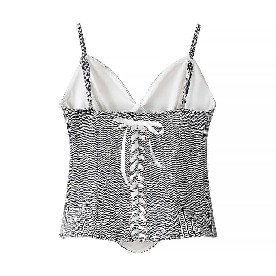 Gray Sequin Cami Top and Long Skirt Set