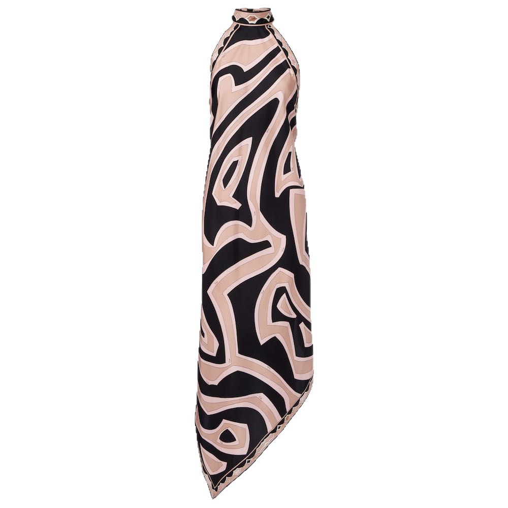 Zebra Print Halter Sleeveless Bodycon Maxi Dress