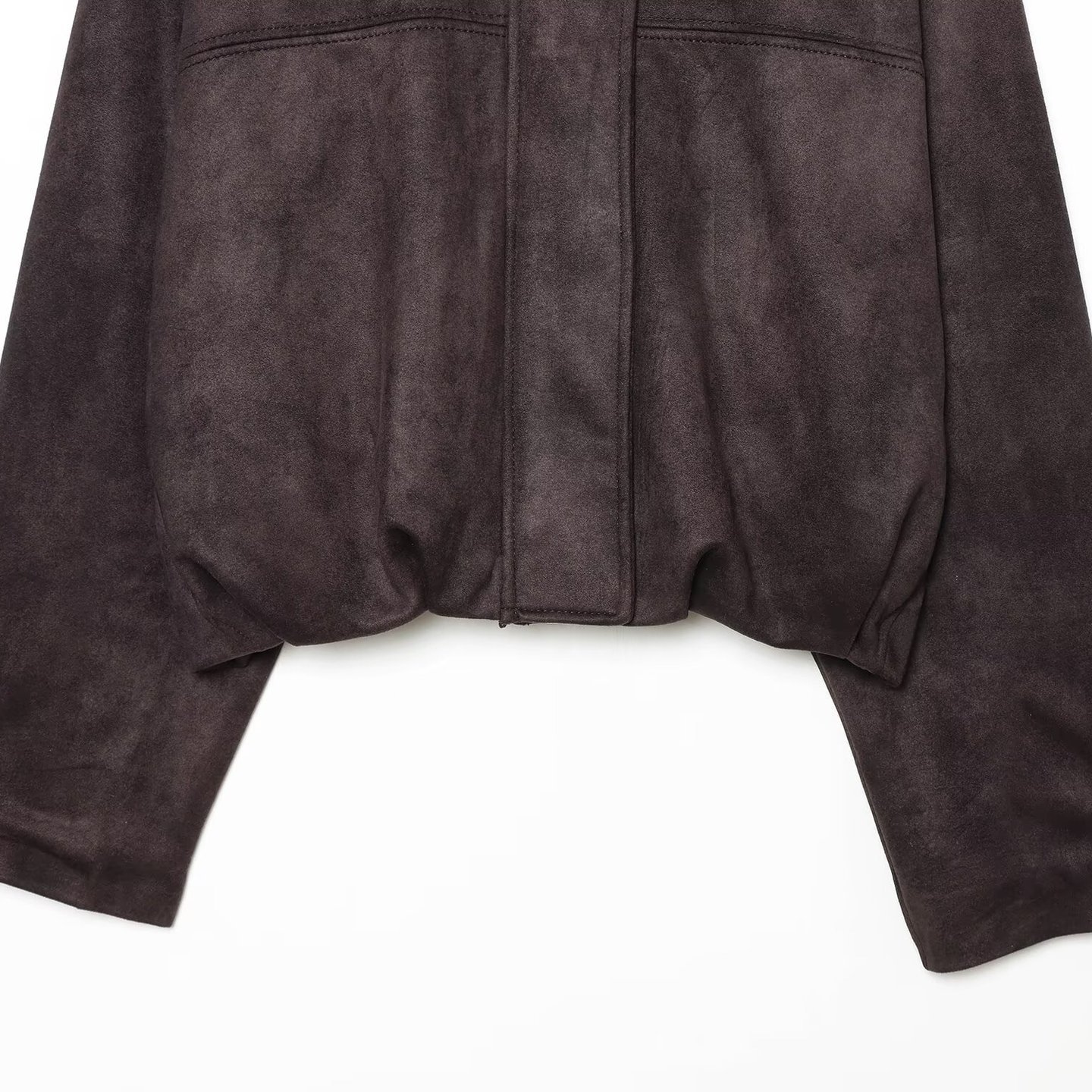 Women's Batwing Sleeve Suede-Feel Casual Jacket