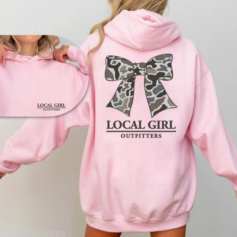 Women's Bow Letter Print Hoodie