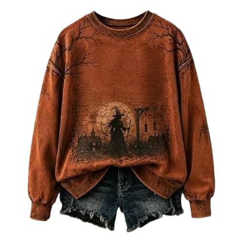 Women's Pumpkin Ribbon Halloween Print Casual Sweatshirt
