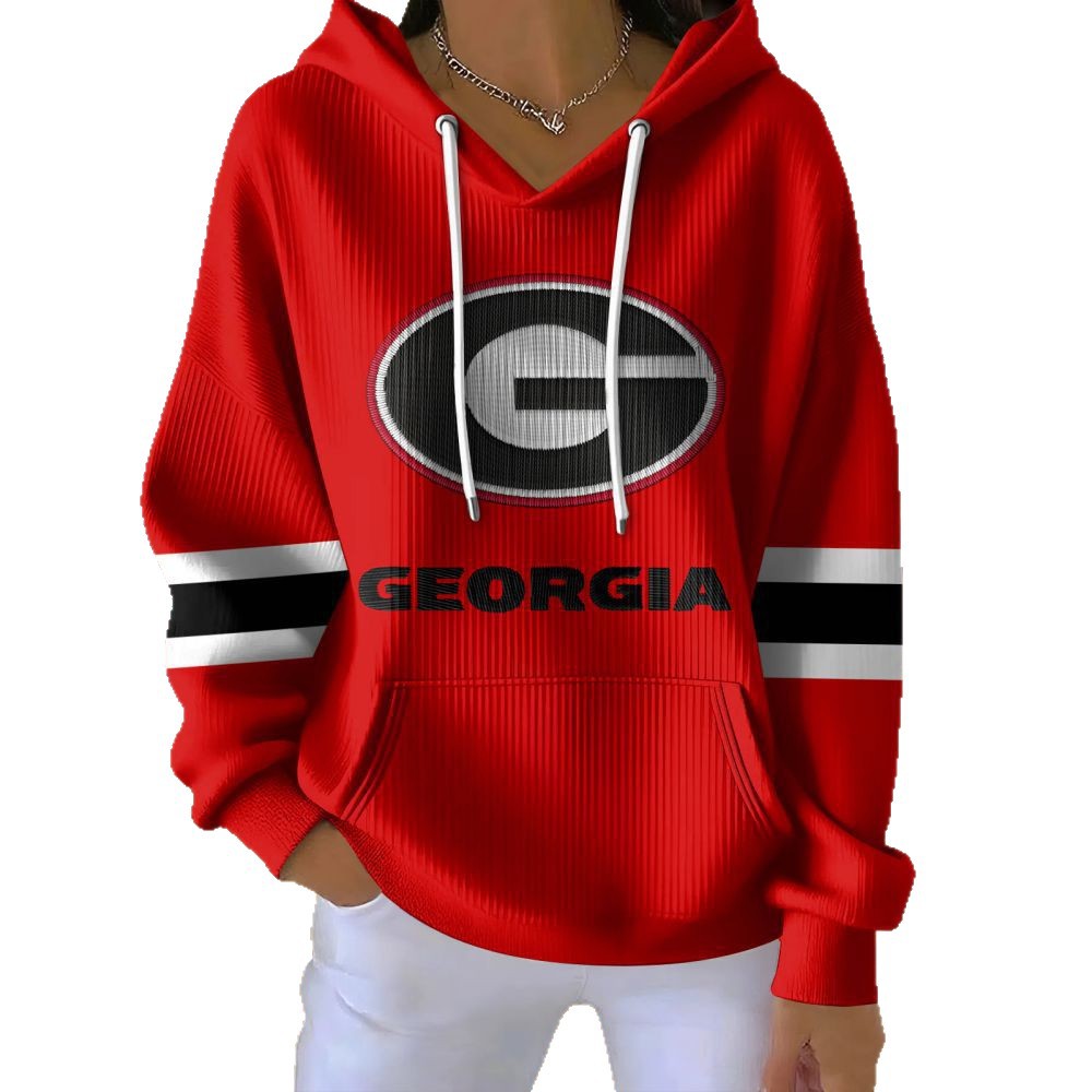 Women's American Sports Graphic Print Casual Hoodie